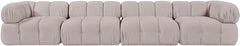 Orin - Fabric Velvet 4 Piece Modular Sofa