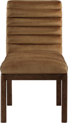 Evelyn - Dining Chair With Brown Legs - Saddle