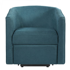 Power Lift Recliner Barrel Shape Reclining Chair With Footrest And Side Pocket