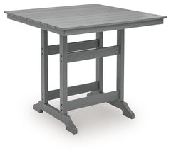 Sanctuary Beach - Square Counter Table With Umbrella Option - Dark Gray