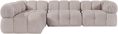 Orin - Fabric Velvet 4 Piece Modular Sectional