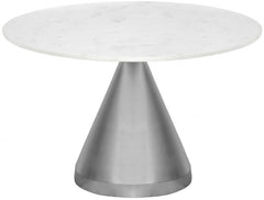 Emery - Marble/Stone Dining Table - White
