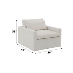 Naveen - Swivel Chair With 1 Toss Pillow