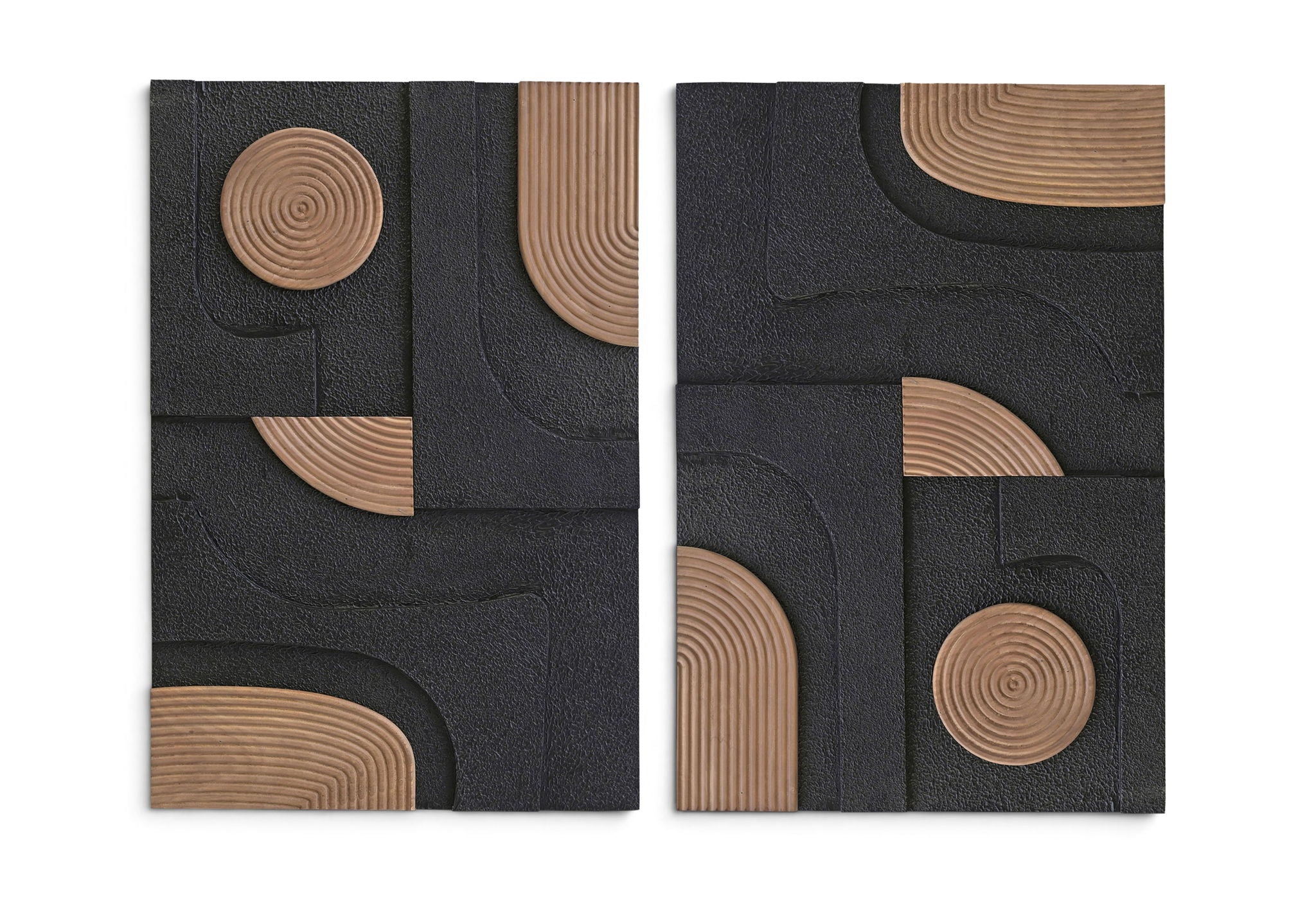 Element - Mango Wood 2 Piece Wall Art