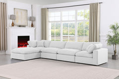 Comfy - 5 Piece Linen Modular Sectional With Chaise