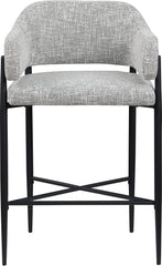 Dame - Fabric Upholstered Counter Stool (Set of 2)