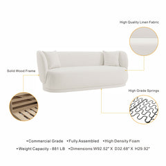 Siri - Upholstered Sofa - Cream