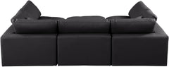 Comfy - 6 Piece Faux Leather Sectional