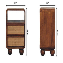 Larissa - 2 Drawer Nightstand - Brown