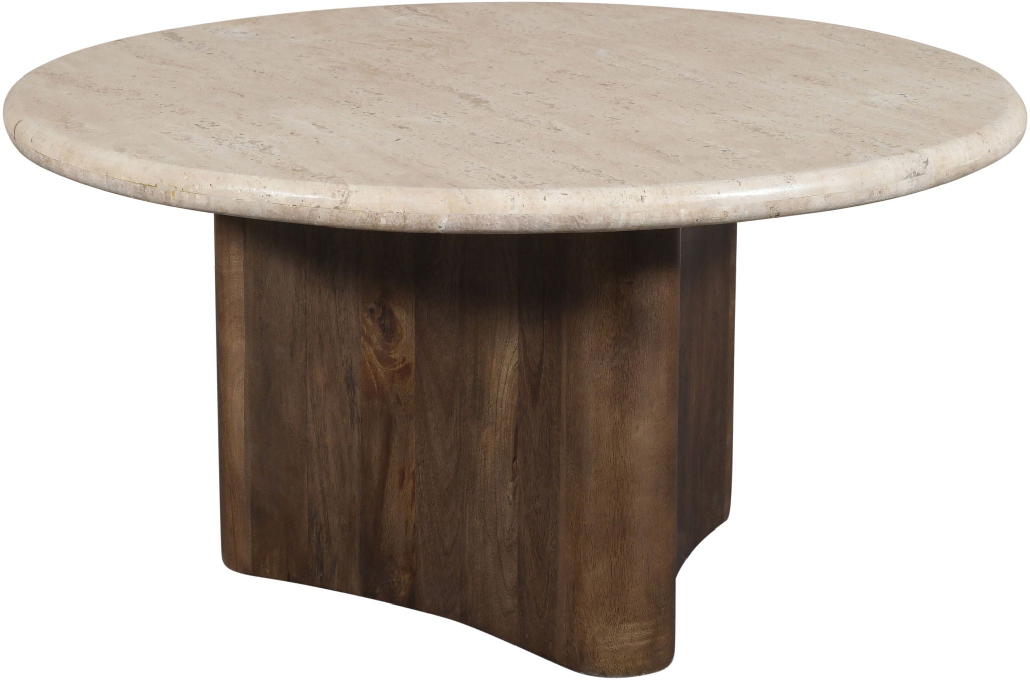 Pietra - Travertine And Mango Wood Table