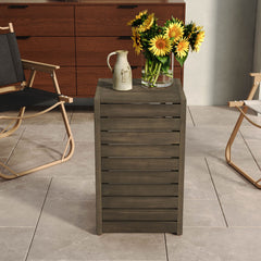 Aluminum Outdoor C - Shaped Side Table For Patio