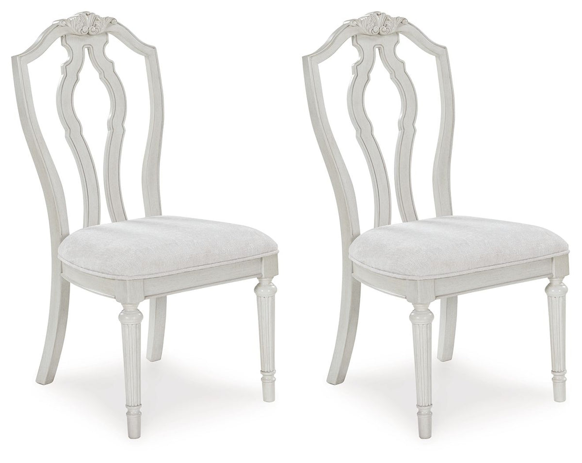 Montelaine - Antique White - Dining Upholstered Side Chair (Set of 2)