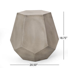 Outdoor Calgary Side Table - Light Gray