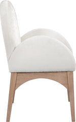 Waldorf - Chenille Dining Arm Chair With Natural Legs
