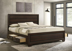 Kauffman - Wood Storage Panel Bed