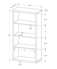 5 Tier For Office Bookshelf, Bookcase, Etagere, Contemporary & Modern
