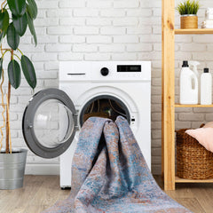 Maval - 6' X 9' Washable Area Rug - Yellow