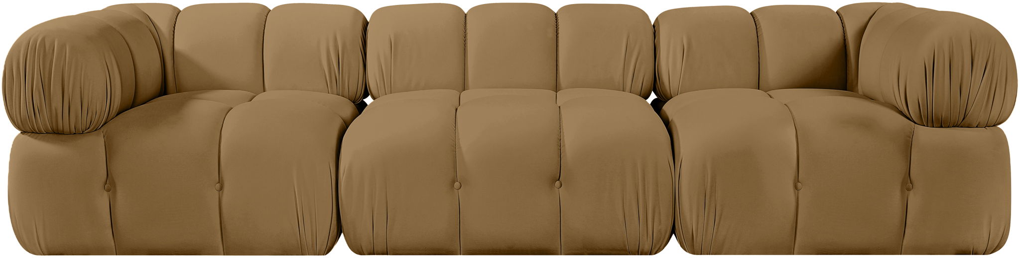 Orin - Velvet Performance Fabric Upholstered 3 Piece Modular Sofa