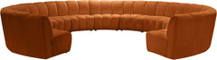Infinity - 11 Piece Velvet Modular Sectional