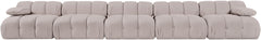 Orin - Velvet 5 Piece Modular Armless Sofa