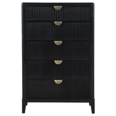 Brookmead - 5-Drawer Bedroom Chest - Black