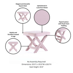 Abigail - Accent Bench With Piped Cushion