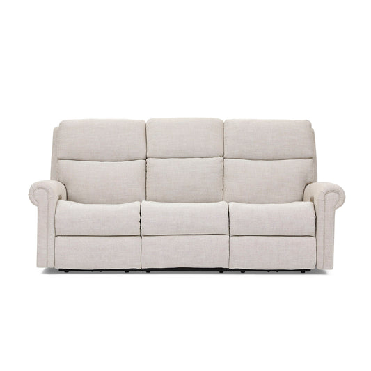 Bernard - Power Reclining Fabric Sofa With Console, Power Headrest, & Lumbar