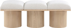 Pavilion - 3 Piece Modular Bench With Natural Base