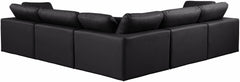 Comfy - 5 Piece Faux Leather Modular Corner Sectional