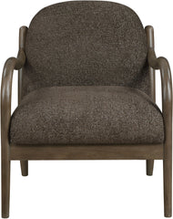 Helmsley - Performance Fabric Upholstered Accent Chair - Brown Frame