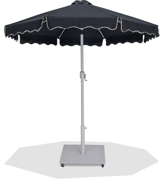 Amalfi - Aluminum Patio Umbrella - White Base / White Pole