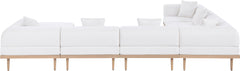 Laguna - 7 Piece Resilient Water Resistant Fabric 142" Upholstered Outdoor Patio Modular Sectional