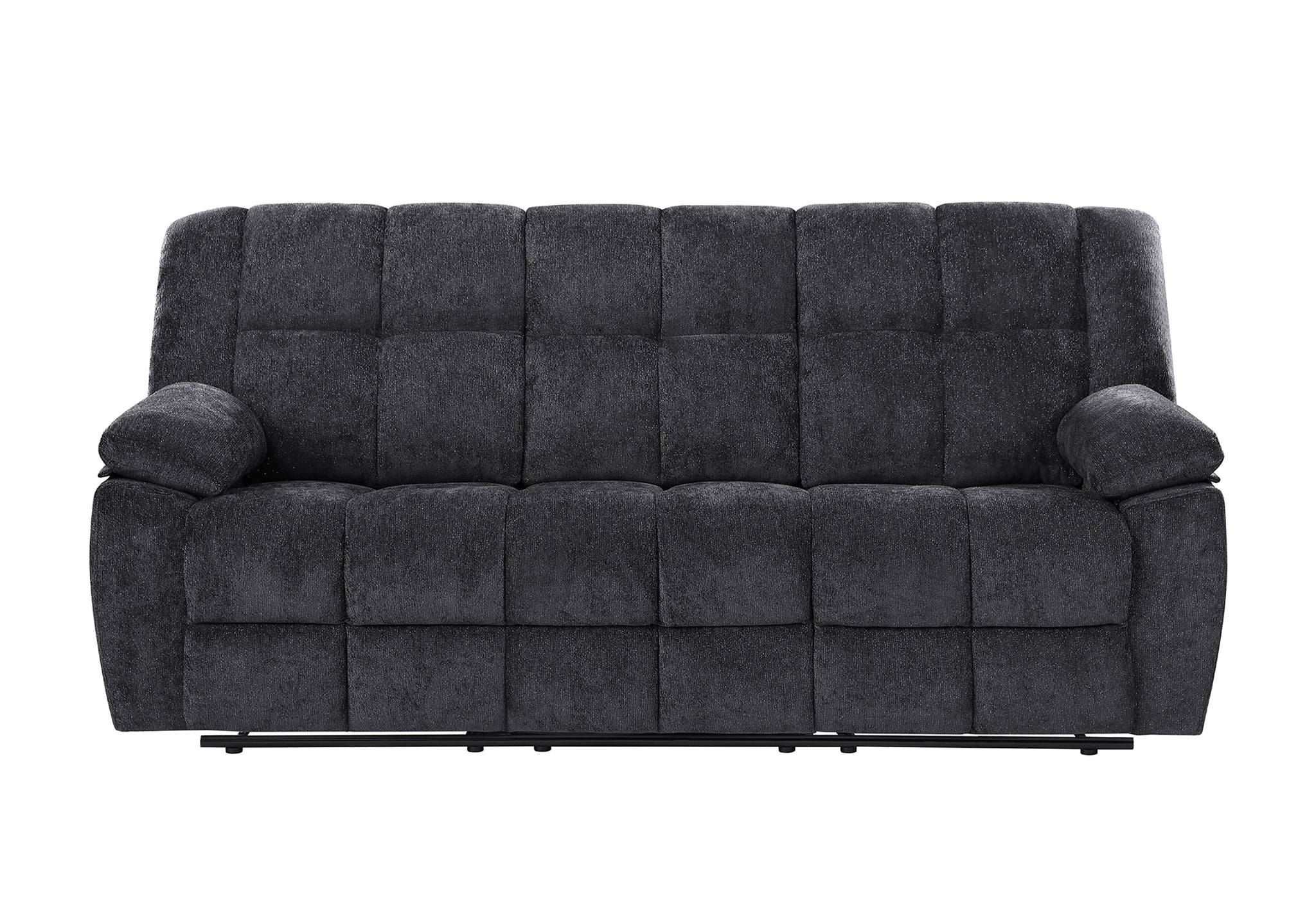 U6000 - Reclining Sofa / Console Reclining Loveseat - Black