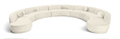 Avra - 192" Velvet Performance Fabric Upholstered Sectional