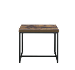 Bob - End Table - Weathered Oak / Black