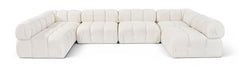 Orin - U-Shaped Velvet 6 Piece Modular Sectional