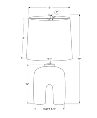 Lighting, Table Lamp, Resin, Modern - Cream
