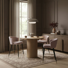 Dahlia - Solid Wood And Natural Cane Table