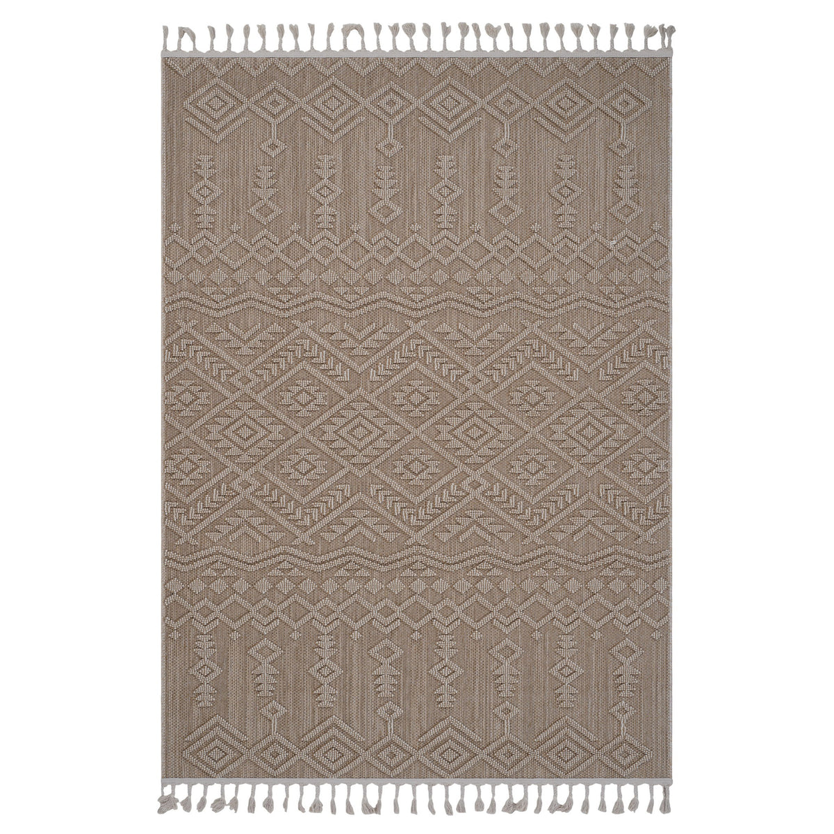 Guros - 4' X 6' Traditional Indoor / Outdoor Area Rug - Natural