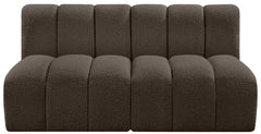 Arc - Boucle Fabric 2 Seats Modular Sofa