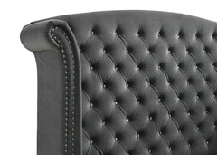 Melody - Upholstered Wingback Bed