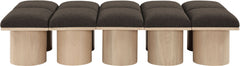 Pavilion - 10 Piece Modular Bench With Natural Base