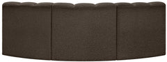 Arc - Boucle Fabric 3 Piece Modular Corner Sofa