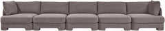 Hammond - Velvet Performance Fabric Upholstered 5 Piece Sofa