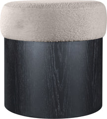 Nimes - Ottoman / Stool With Black Base