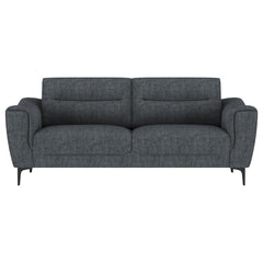 Nolan - Upholstered Sloped Track Arm Sofa - Charcoal