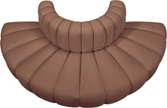 Arc - Faux Leather 4 Piece Modular Sofa
