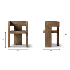 Avenel - Sculptural Block Accent Chair
