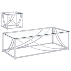 Lille - Glass Top Coffee And End Table Set