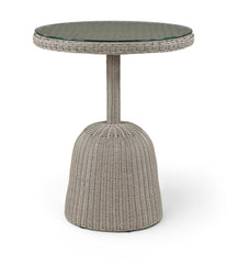 Seacrest - Tempered Glass Top And Wicker Outdoor Patio Counter Height Table